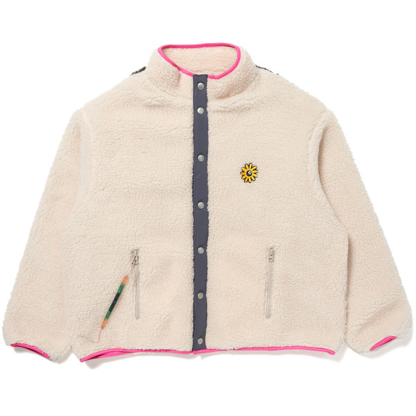Stand Collar Boa Jacket 詳細画像 Beige 1