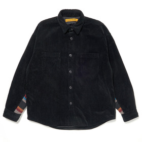 Border Switching Corduroy Shirt Jacket
