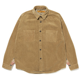 Border Switching Corduroy Shirt Jacket