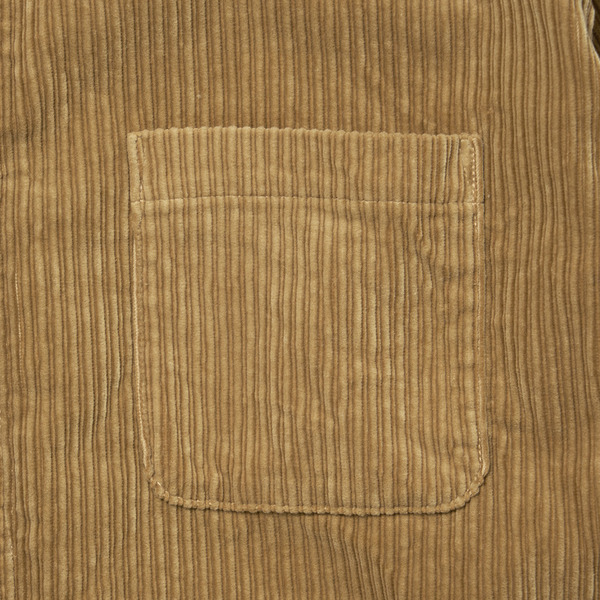 Border Switching Corduroy Shirt Jacket 詳細画像 Black 2