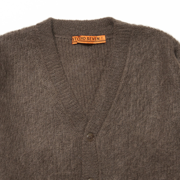 Mohair Switching Color Cardigan 詳細画像 Beige 4
