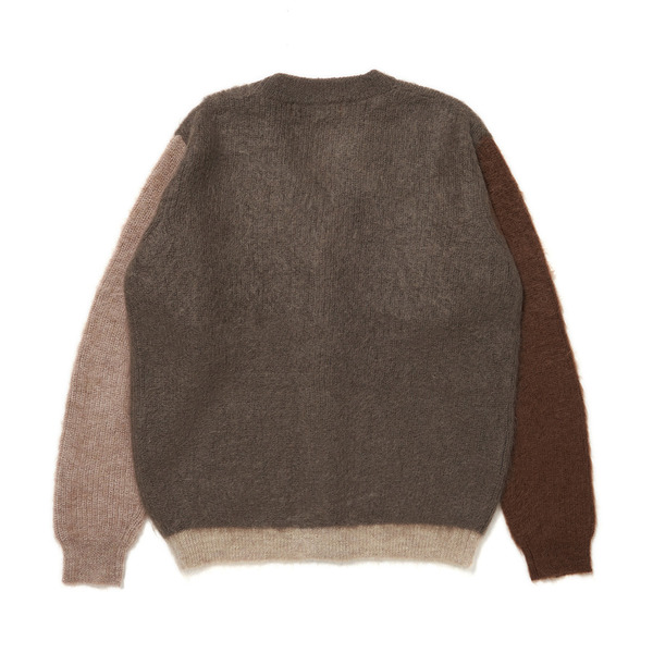 Mohair Switching Color Cardigan 詳細画像 Beige 7