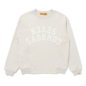 SEVEN COWBOYS Inverted Print Crew Sweat