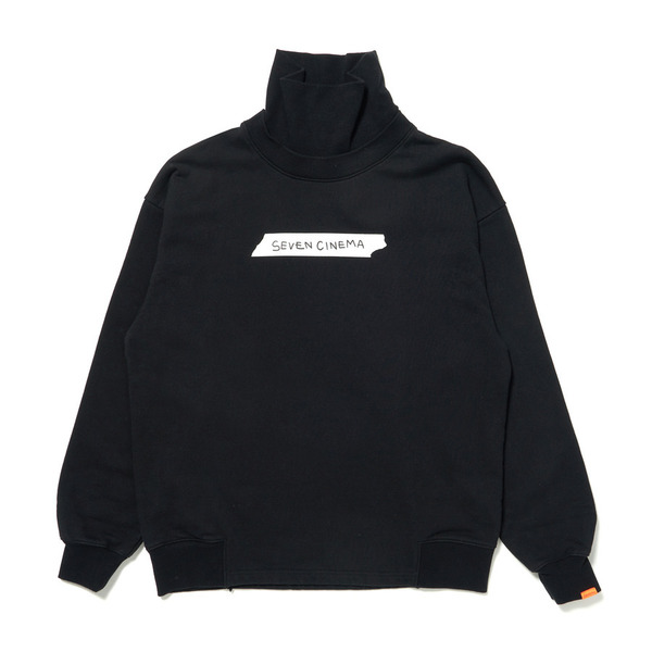 Double Neck Rib Crew Sweatshirt 