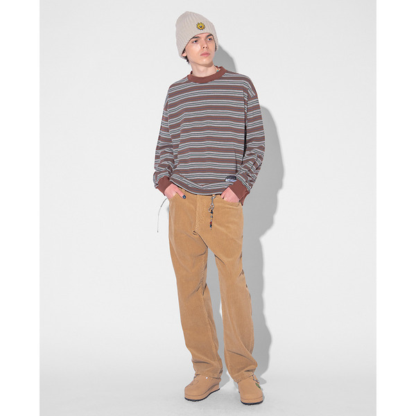 NATIONAL PARK Wappen Multi Color Border LS Tee 詳細画像 Brown 9