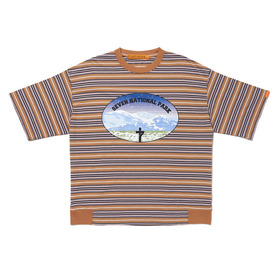 NATIONAL PARK Printed Multi Color Border SS Tee
