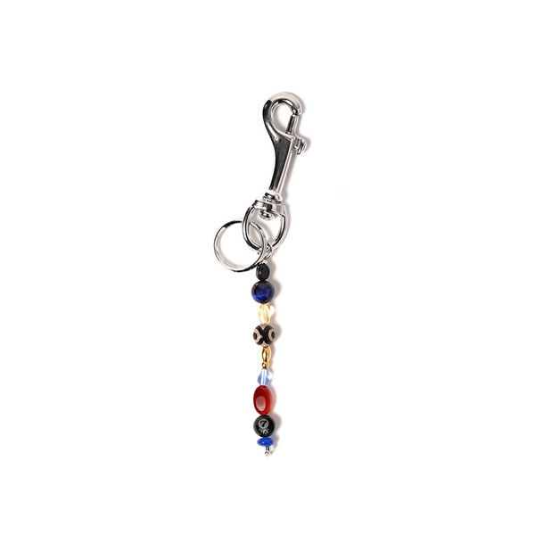 7 Ball Engraved Natural Stone Key Ring 詳細画像 Multi 1