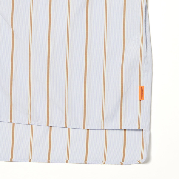 Mao Collar Long Tail Stripe SS Shirt | STUDIO SEVEN (スタジオ セブン)