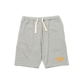 Flocky Caution Print Sweat Shorts