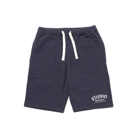 Flocky Caution Print Sweat Shorts