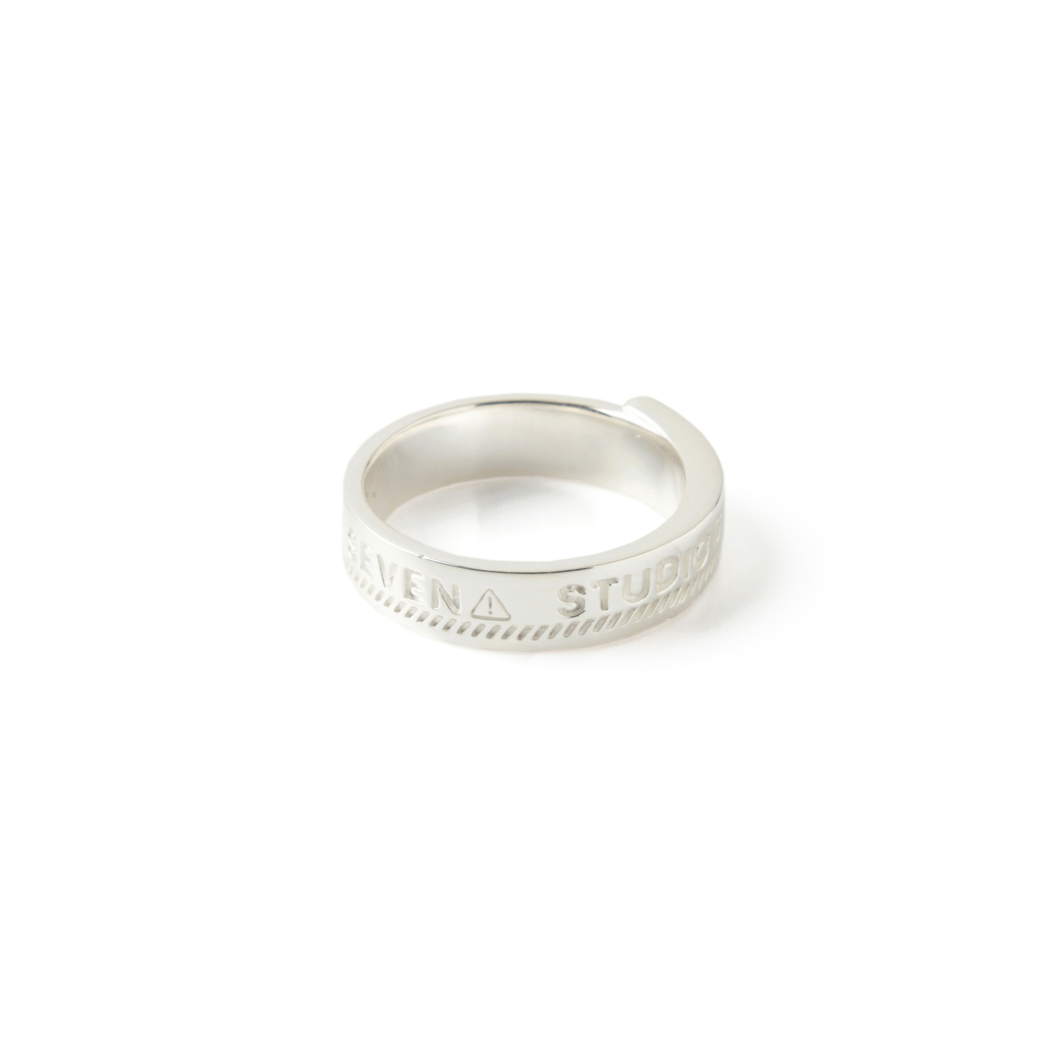 Silver Caution Ring