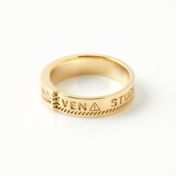 Gold Caution Ring | STUDIO SEVEN (スタジオ セブン)