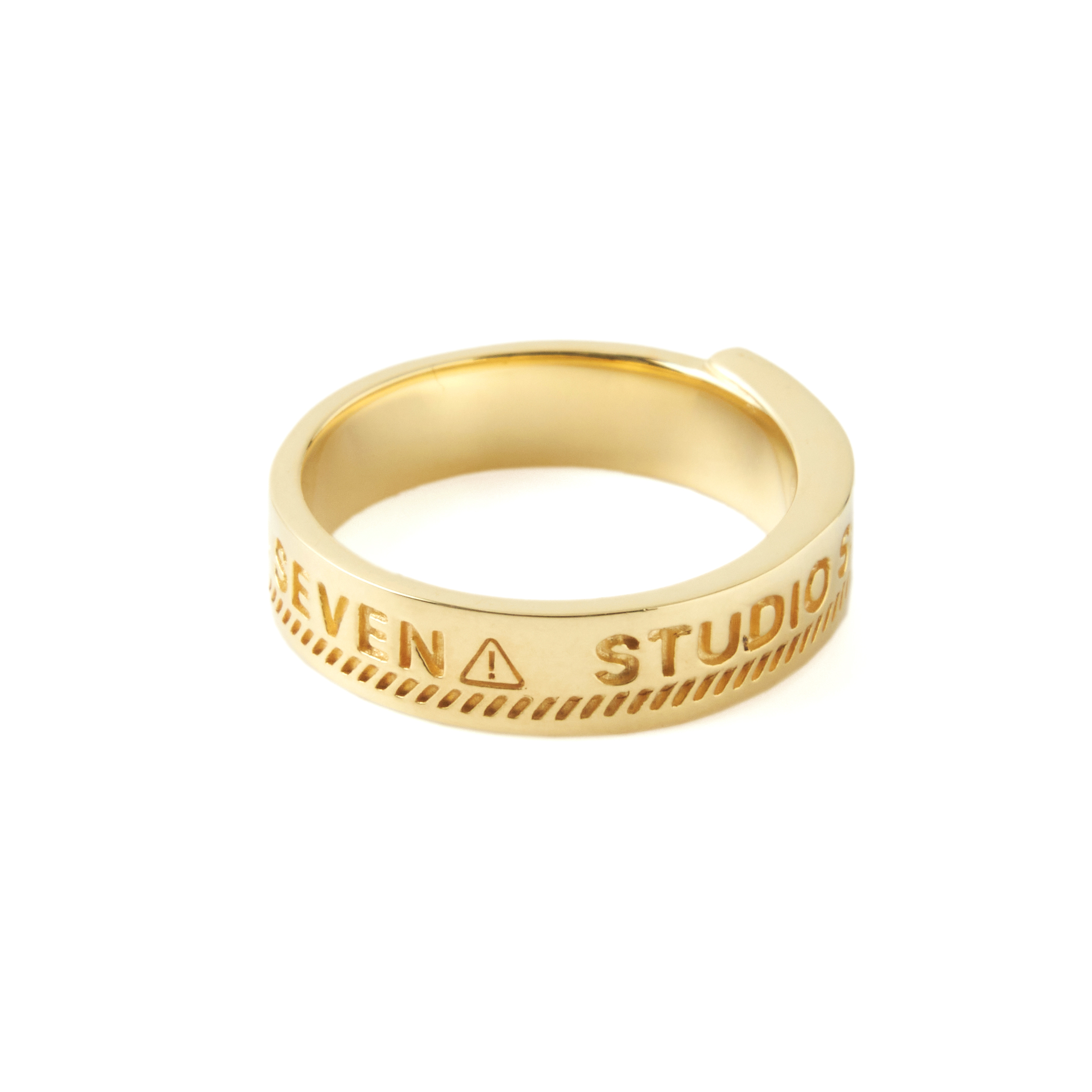 Gold Caution Ring | STUDIO SEVEN (スタジオ セブン)