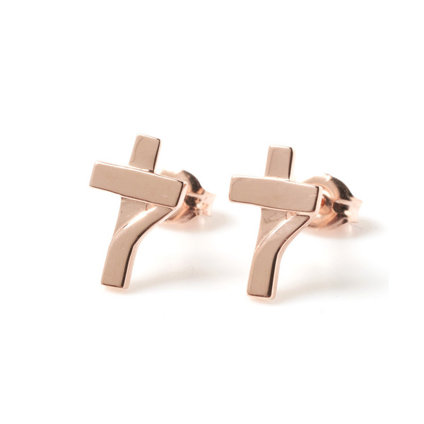 7cross Pink Gold Earrings 詳細画像 Pink Gold 1