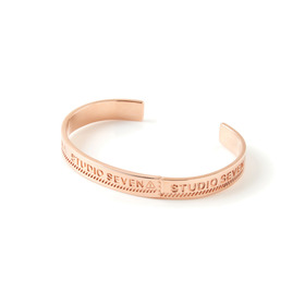 Pink Gold Caution Bangle