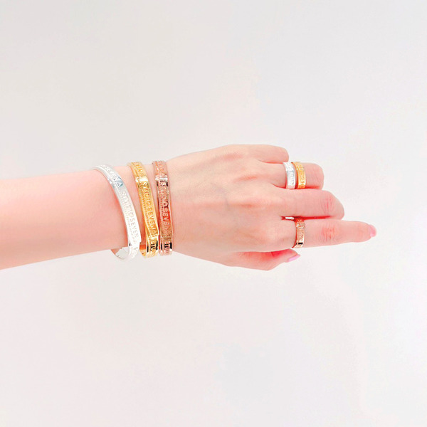Pink Gold Caution Bangle 詳細画像 Pink Gold 6