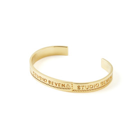 Gold Caution Bangle