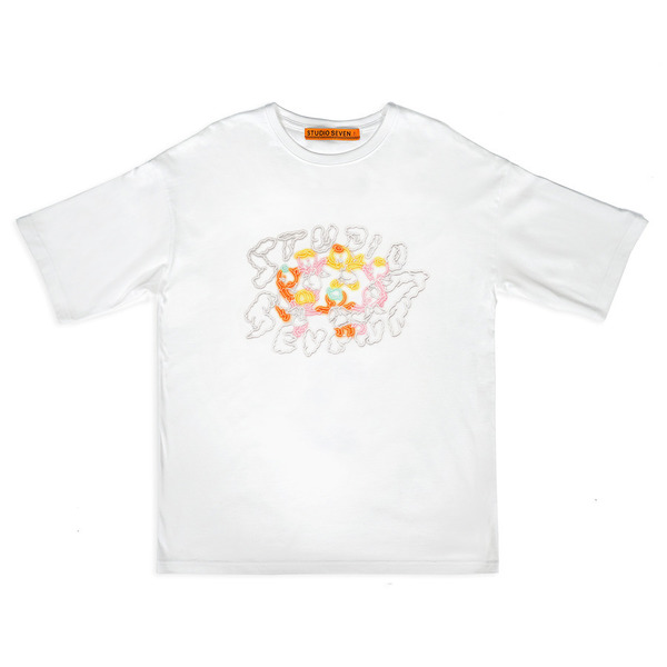 Angels Neon Printed SS Tee 詳細画像 White 1