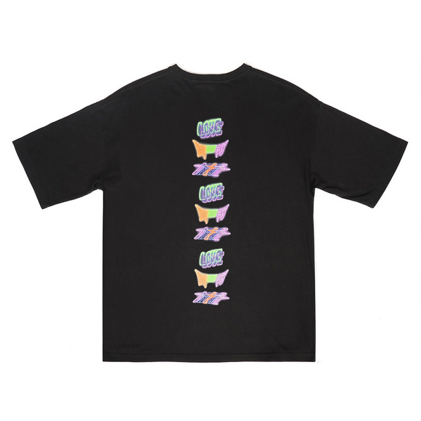 LOVE DREAM HAPPINESS  Neon Printed SS Te 詳細画像 White 4