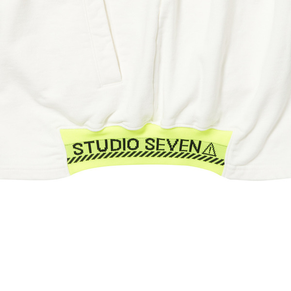 Neon Caution Rib Hoodie 詳細画像 White 10