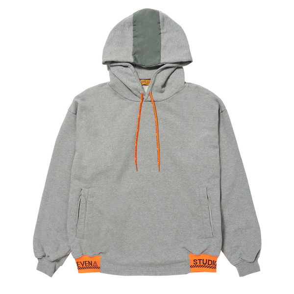 Neon Caution Rib Hoodie 詳細画像 H.Grey 1