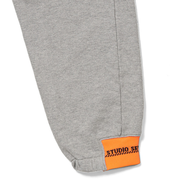 Neon Caution Rib Sweat Pants 詳細画像 H.Grey 8