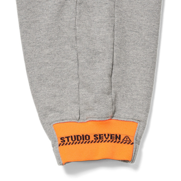 Neon Caution Rib Sweat Pants 詳細画像 H.Grey 9