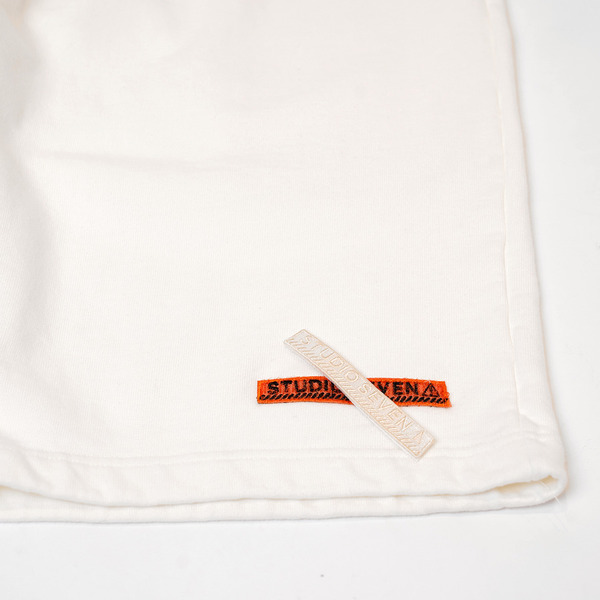 Dual Fabric Docked Sweat Shorts 詳細画像 White 2