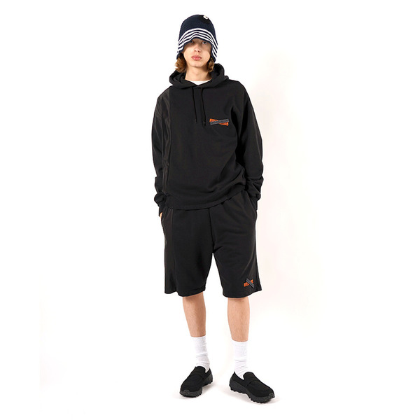 Dual Fabric Docked Sweat Shorts 詳細画像 White 5
