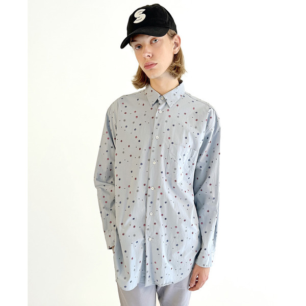 STUDIO SEVEN Original Flower Pattern Big Shirt | STUDIO SEVEN