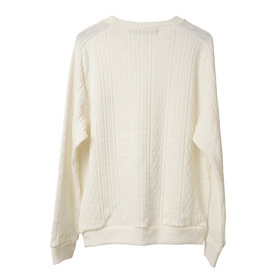 STUDIO SEVEN EMB Cable Knit Crew Sweat 詳細画像