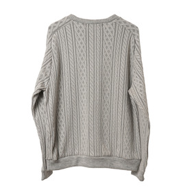 STUDIO SEVEN EMB Cable Knit Crew Sweat 詳細画像