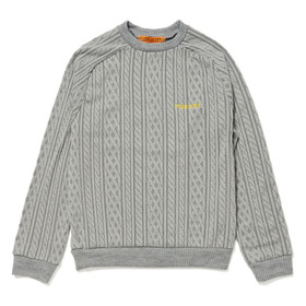 STUDIO SEVEN EMB Cable Knit Crew Sweat