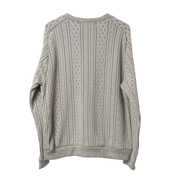 STUDIO SEVEN EMB Cable Knit Crew Sweat 詳細画像 O.White 8