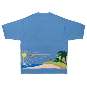 Morning Graphics Intarsia Knit SS Tee 詳細画像