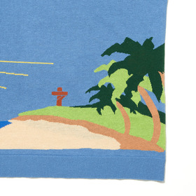 Morning Graphics Intarsia Knit SS Tee 詳細画像