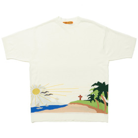 Morning Graphics Intarsia Knit SS Tee STUDIO SEVEN スタジオ セブン