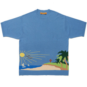 Morning Graphics Intarsia Knit SS Tee