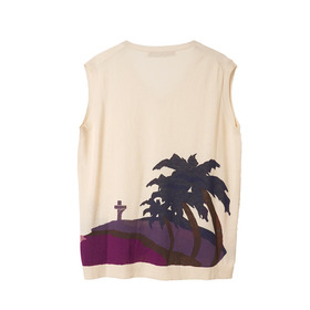 Sunset Graphics Intarsia Knit Vest 詳細画像