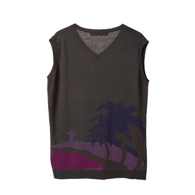Sunset Graphics Intarsia Knit Vest 詳細画像