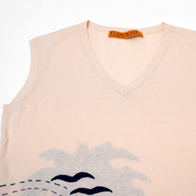 Sunset Graphics Intarsia Knit Vest 詳細画像