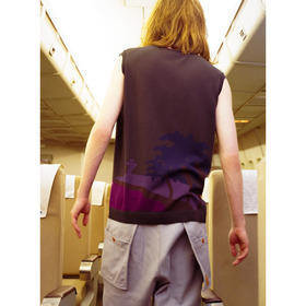 Sunset Graphics Intarsia Knit Vest 詳細画像