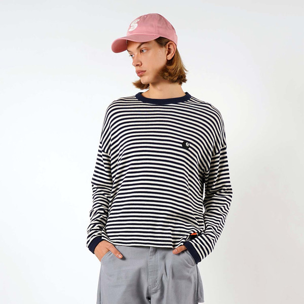 Border Yoke Panel LS Tee 詳細画像 H.Grey 11