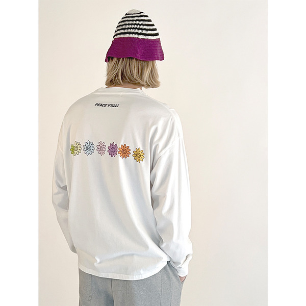 Seven Flower Back Printed LS Tee | STUDIO SEVEN (スタジオ セブン)