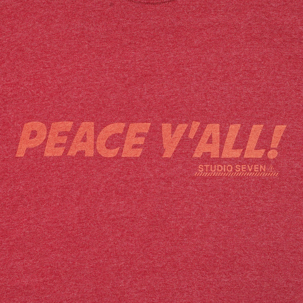 PEACE Y'ALL Printed SS Tee 詳細画像 Red 1