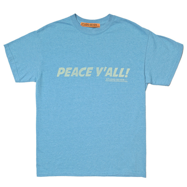 PEACE Y'ALL Printed SS Tee 詳細画像 Blue 1