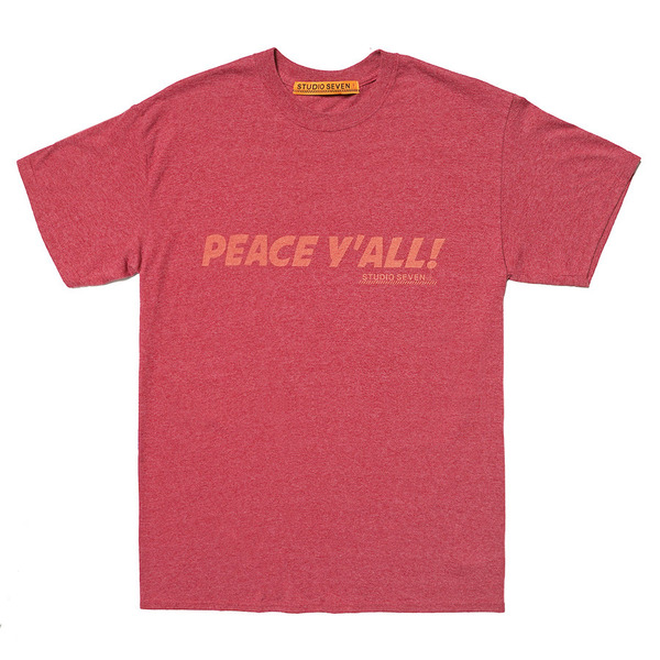 PEACE Y'ALL Printed SS Tee 詳細画像 Red 1