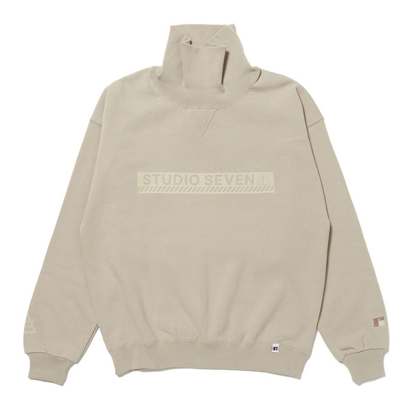 Russell Athletic Χ STUDIO SEVEN Hi Neck Sweat 詳細画像 Beige 1