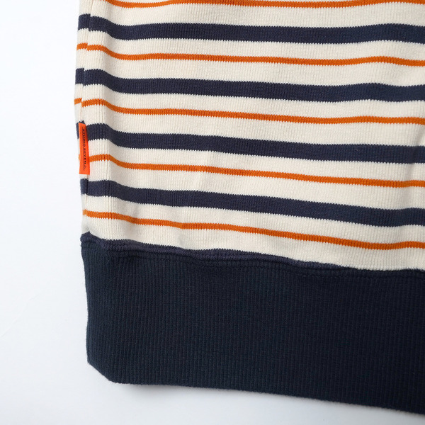 Stretch Fraise Border LS Tee 詳細画像 Navy 3