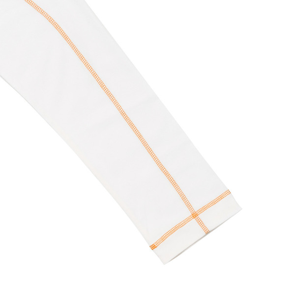 Contrast Stitch Cotton Spandex Jersey LS Tee 詳細画像 White 7